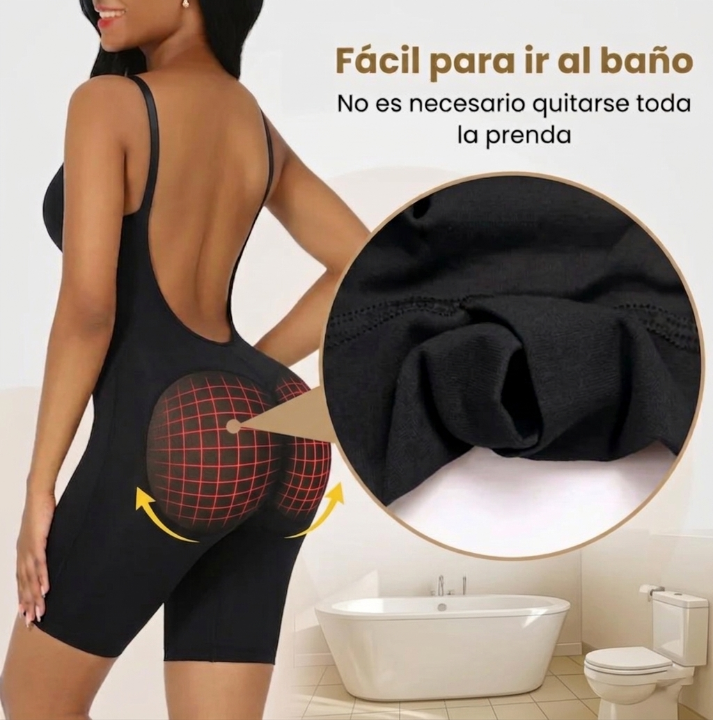 Body Moldeador Espalda Descubierta Short